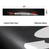 Honda Carbon Fiber Windshield Banner