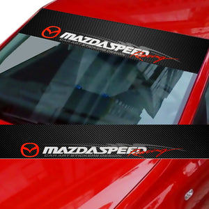 Mazdaspeed Carbon Fiber Windshield Banner