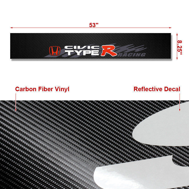 Honda Civic Type R Carbon Fiber Windshield Banner – MAKOTO_JDM