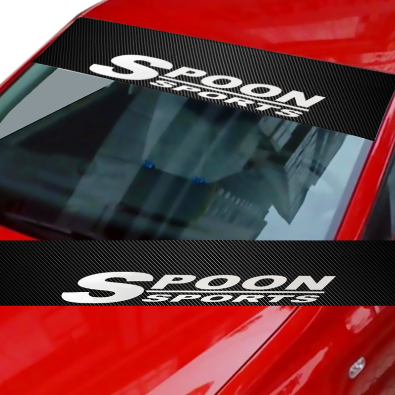 Spoon Sports Carbon Fiber Windshield Banner – MAKOTO_JDM