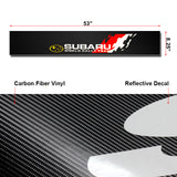Subaru RALLY Carbon Fiber Windshield Vinyl Banner Decal Sticker
