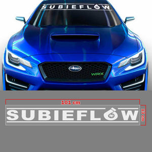 SubieFlow Windshield 40" Banner For STi WRX Die Cut Vinyl Bumper Sticker Body Decal ej20 New