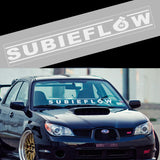 SubieFlow Windshield 40" Banner For STi WRX Die Cut Vinyl Bumper Sticker Body Decal ej20 New