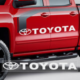 Toyota Windshield Rear Window Bumper Banner Side Outline Vinyl Decal Sticker
