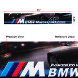 For BMW M Performance AC Schnit Car Window Windshield Vinyl Banner Decal Sticker