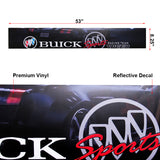 53" x 8 BUICK Front Window Windshield Black Vinyl Banner Decal Sticker For Buick