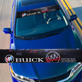 53" x 8 BUICK Front Window Windshield Black Vinyl Banner Decal Sticker For Buick