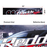 53" GREDDY Racing Windshield Non-Fading Vinyl Banner Decal sticker GTR WRX RSX FRS