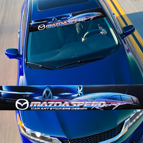 For Mazda 3 6 Mazda Speed MS Car Window Windshield Vinyl Banner Decal Sticker