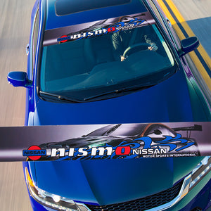 For NISSAN NISMO GT-R 350Z 370Z Car Window Windshield Vinyl Banner Decal Sticker
