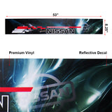 For NISSAN NISMO GT-R MOTORSPORTS Car Window Windshield Vinyl Banner Decal Sticker