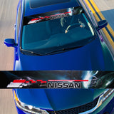 For NISSAN NISMO GT-R MOTORSPORTS Car Window Windshield Vinyl Banner Decal Sticker