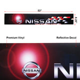 Front Window Windshield Black Vinyl Banner Decal Sticker For NISMO NISSAN MOTOR