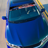 For NISSAN NISMO GT-R MOTORSPORTS Car Window Windshield Vinyl Banner Decal Sticker