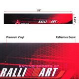 Mitsubishi RALLIART Racing Front Window Windshield Vinyl Banner Decal Sticker