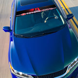 53" Windshield UV-Resistant Vinyl Banner For TOYOTA JDM TRD Racing Decal Sticker