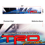 53" Windshield UV-Resistant Vinyl Banner For TOYOTA JDM TRD Racing Power Decal Sticker