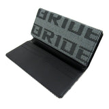 Bride Gradation Black Leather Trifold Clutch