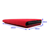 Red Gradation Bride Racing Wallet Clutch Trifold Fabric Leather L