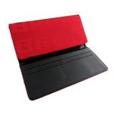 Red Gradation Bride Racing Wallet Clutch Trifold Fabric Leather L