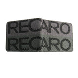 Custom JDM RECARO Racing Bifold Stitched Fabric Seat Leather Gradation Wallet