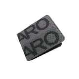 Custom JDM RECARO Racing Bifold Stitched Fabric Seat Leather Gradation Wallet