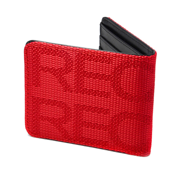 RECARO Gradation Red Leather Bifold Wallet