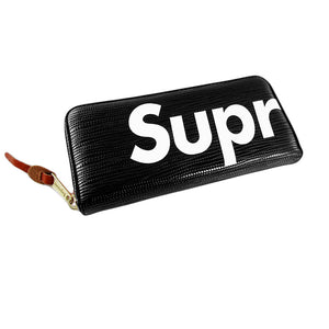 supreme lv black wallet