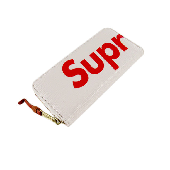 High Quality Leather Supreme3M Wallet - White