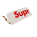 High Quality Leather Supreme3M Wallet - White