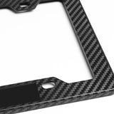 Toyota TRD Carbon Fiber Look ABS License Plate Frame with Emblem