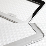Nissan Nismo Chrome Stainless Steel License Plate Frame with Caps