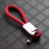 Honda Red BV Style Calf Leather Keychain