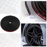 Purple 32.8 ft Interior Edge Gap Line Moulding Trim Molding Strip & Black Rim Protector Set Auto Car Décor