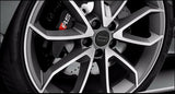 4 pcs Black/Chrome Wheel Rim Center Replacement Hub Caps for Audi 69MM 4B0601170A