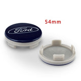 4pcs BLUE Wheel Center Hub Caps Emblem Rim Hubcap Cover 54mm for Ford 6M21-1003-AA