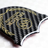 Buick Gold 3D Carbon Fiber Emblem Sticker x2
