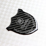 Cadillac Silver 3D Carbon Fiber Emblem Sticker x2