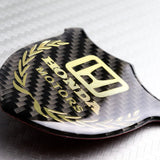 Honda Gold 3D Carbon Fiber Emblem Sticker x2