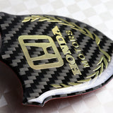 Honda Gold 3D Carbon Fiber Emblem Sticker x2