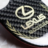 Lexus Gold 3D Carbon Fiber Emblem Sticker
