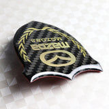 2019-2021 Mazda 6 Atenza Painted Black 3-Piece Front Bumper Body Spoiler Splitter Lip Kit with Carbon Fiber Emblem