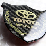 Toyota Gold 3D Carbon Fiber Emblem Sticker