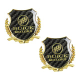 Carbon Fiber Metal Car Front Body Trunk Rear Side Emblem Gold Sticker For BUICK X2