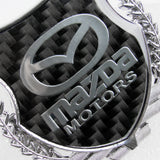 Carbon Fiber Metal Car Front Body Trunk Rear Side Silver Emblem Sticker for Mazda X2