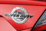 2PCS BLACK 6.2L V8 Superduty Boss Heavyduty Emblem SUPER DUTY Badge F fits F250 F350