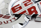 2PCS RED 6.2L V8 Superduty Boss Heavyduty Emblem SUPER DUTY Badge F fits F250 F350