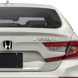 3PCS SET Front + Rear Black JDM H Emblems with Chrome Accord Emblem for 2008 - 2012 ACCORD SEDAN 4DR