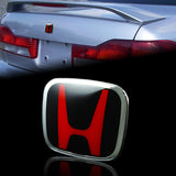 HONDA ACCORD Set 2008-2012 GENUINE REAR TRUNK "H" EMBLEM with Chrome ACCORD Emblem