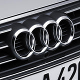 Audi Chrome Front & Rear Emblem Set (Straight Clip)